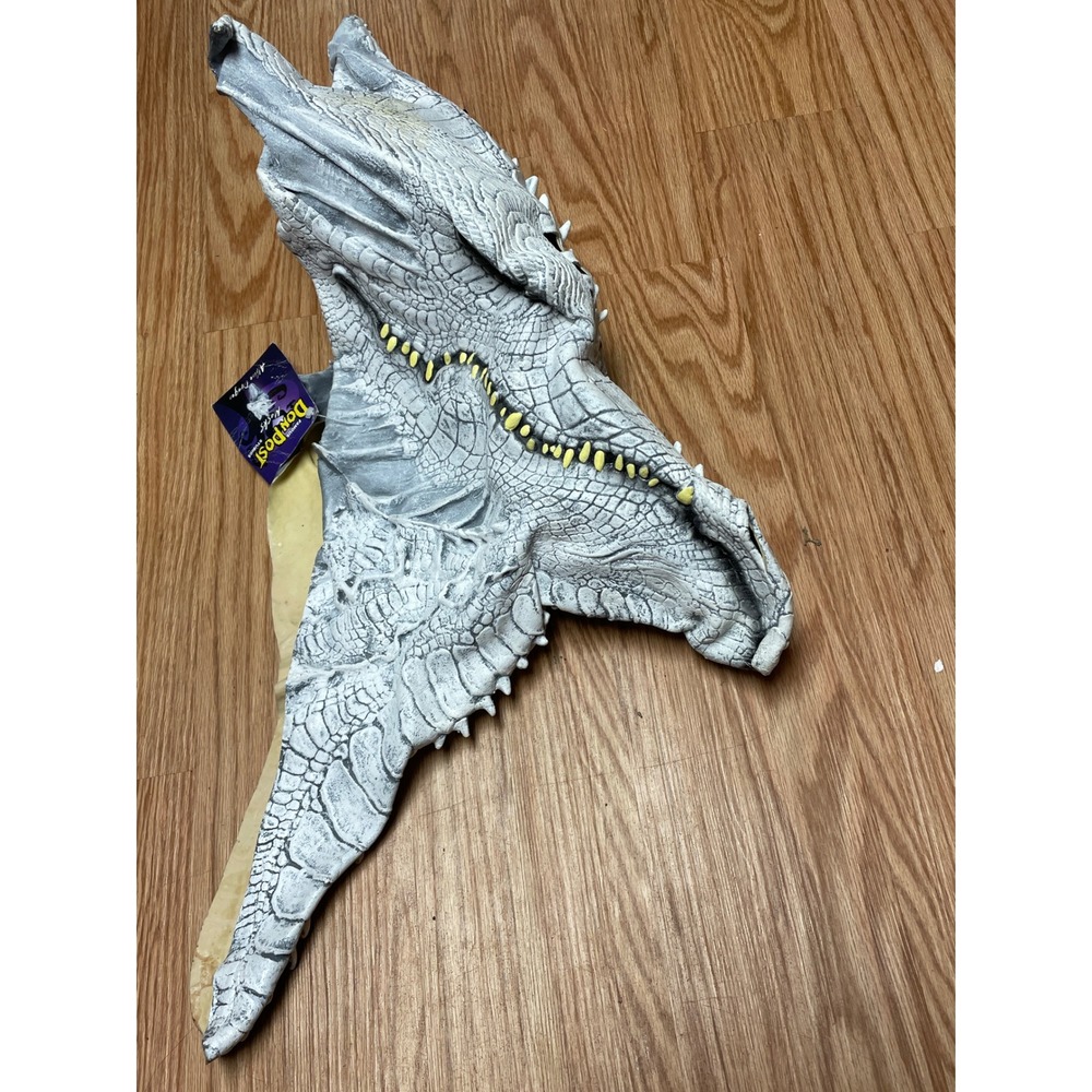 Don Post Studios Alhino Dragon Mask Halloween Costume Gray